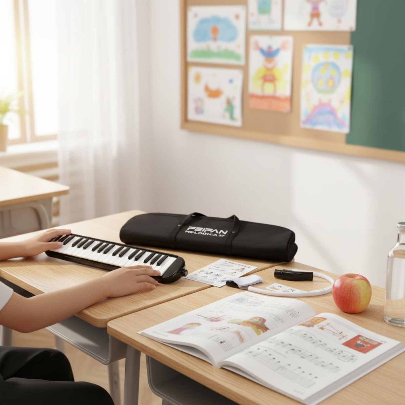 Melodica Keyboard Wind - Melodica 37 klawiszy z ustnikiem i