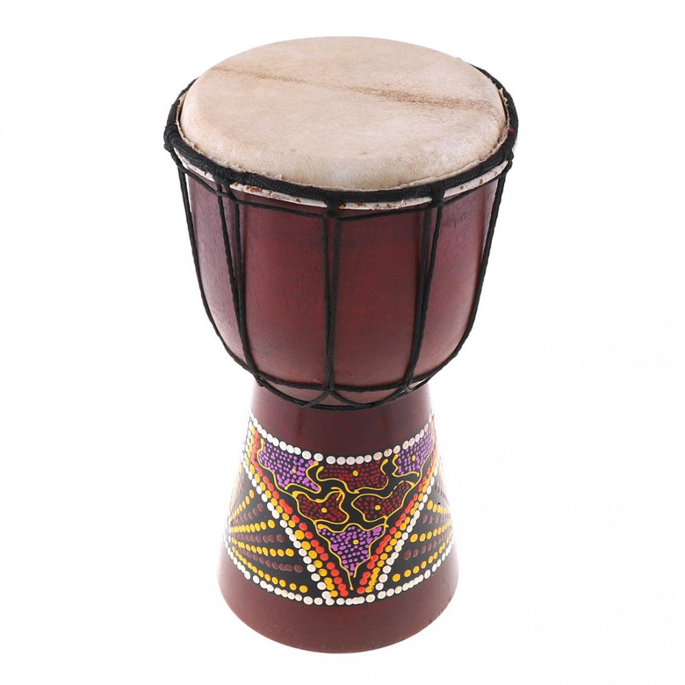 Musical Instrument Djembe - 6-calowy afrykański bęben Djembe ręcznie rzeźbiony
