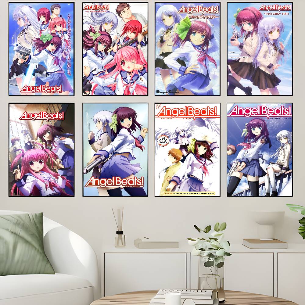Musical Instrument Poster - Angel Beats! Śliczna Tachibana Kanade, wysokiej