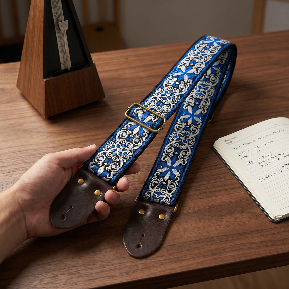 Haftowany pasek do gitary w st – Musical Instrument Sounds recenzja i cena