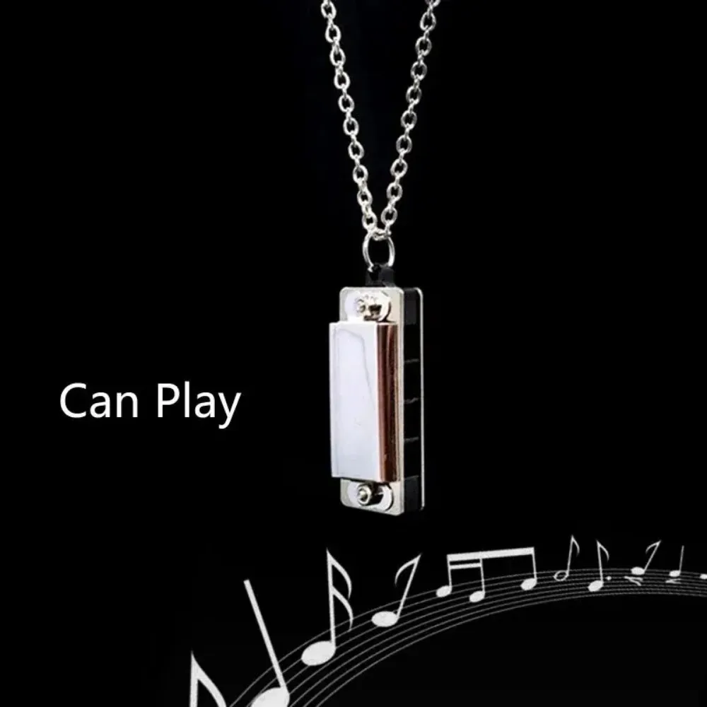 Mini Harmonijka Naszyjnik Męsk – Musical Instrument Blow recenzja i cena