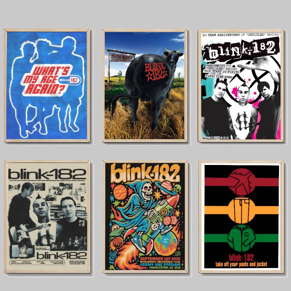 B-Blink 182 Zespół Rockowy Kla – Musical Instrument Poster recenzja i cena